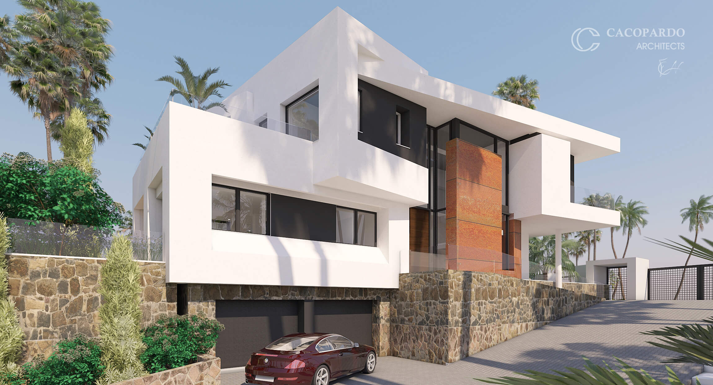 Villa 3, desde la Entrada, Urbanización Monteromero, La Cala de Mijas, Costa del Sol, Málaga Cual es el precio de una vivienda con un diseño sostenible y de alta eficiencia energética